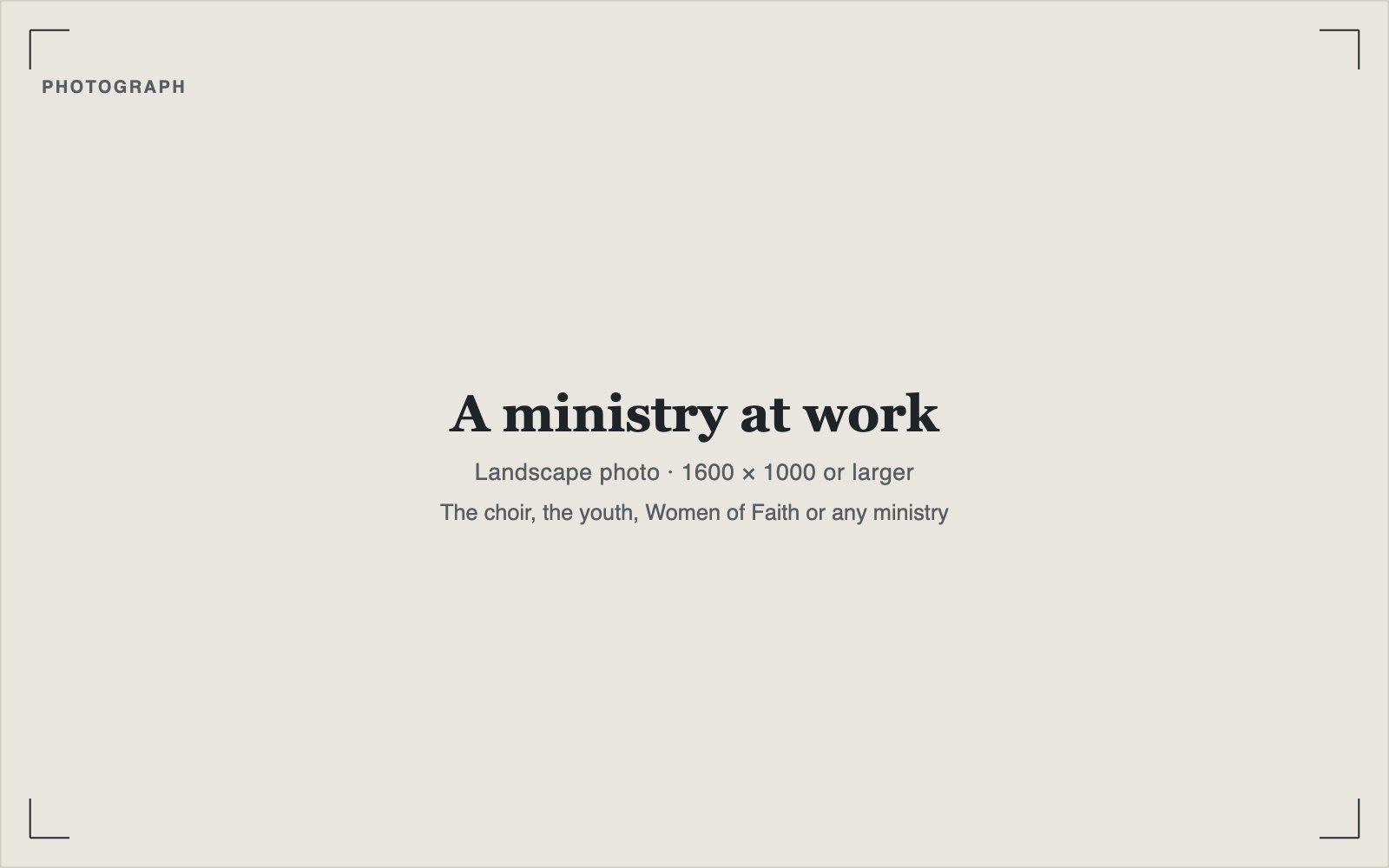 A ministry of St. Mark's at work