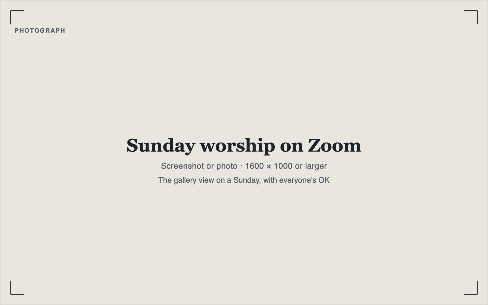 Members of St. Mark's worshiping together on Zoom
